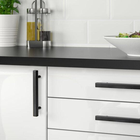 Lot of 2 New - IKEA GRIBBOL Handle Black 6(3X2) Pack 5 1/2" - Picture 2 of 3